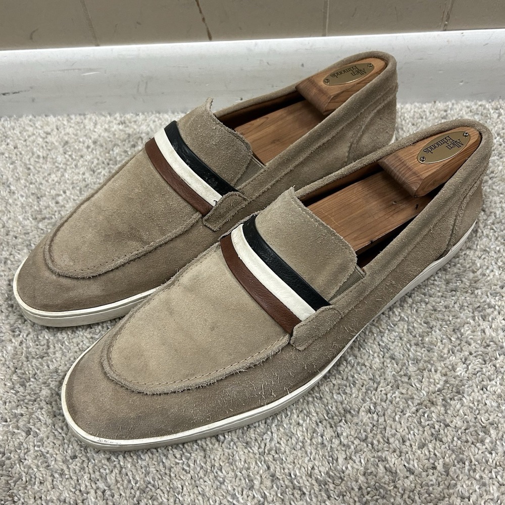 Allen Edmonds Randolph‎ Suede Loafers Men's 12D Tan Shoes Leather